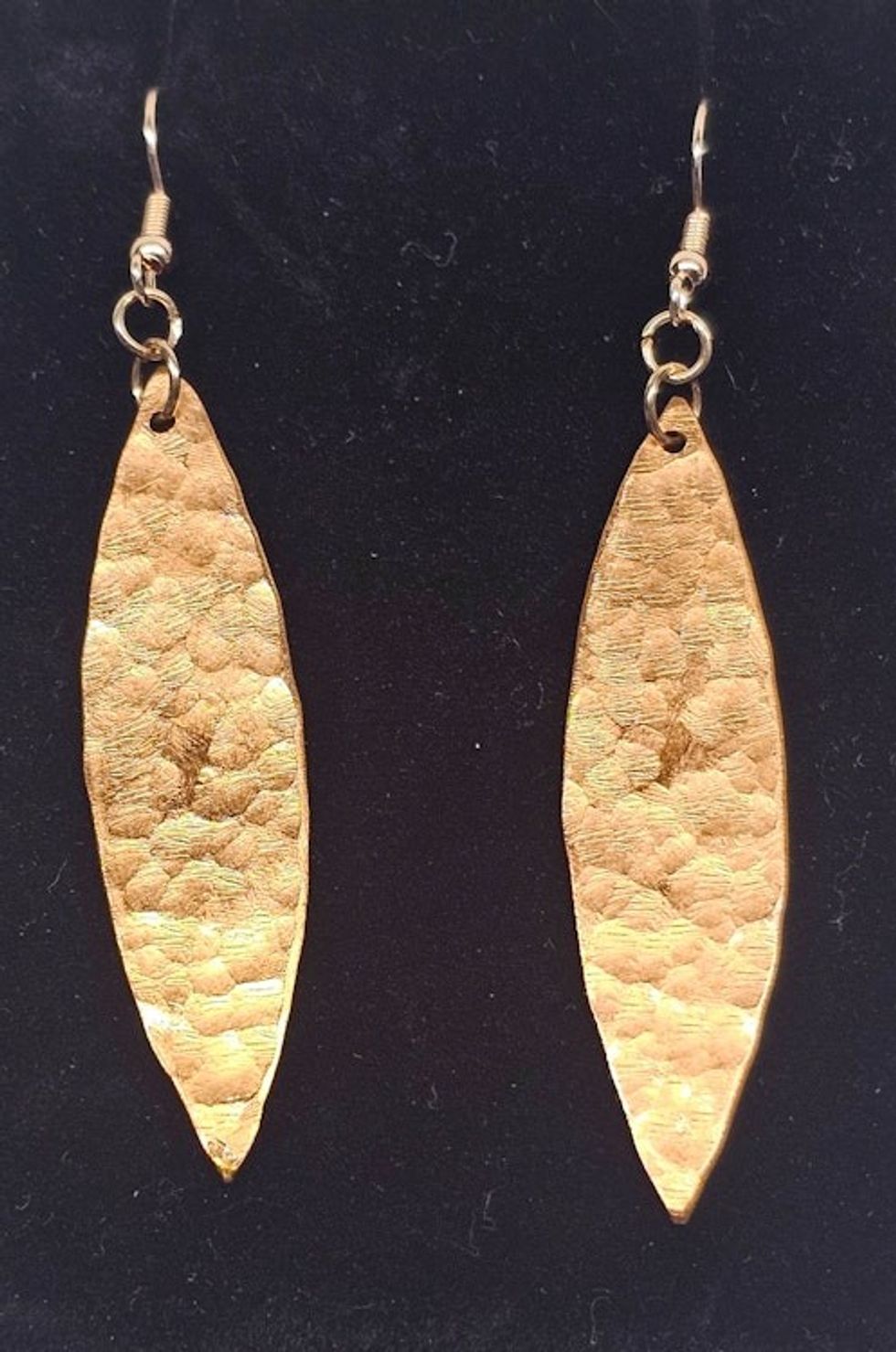 Copper willow earrings, small