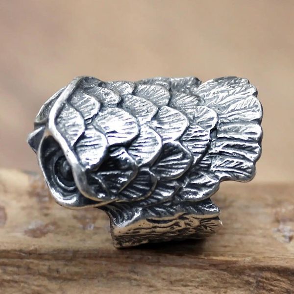 Alternate image for Sterling Silver Cocktail Ring Owl in Flight