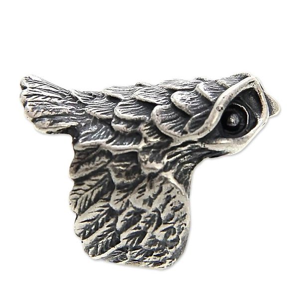 Alternate image for Sterling Silver Cocktail Ring Owl in Flight