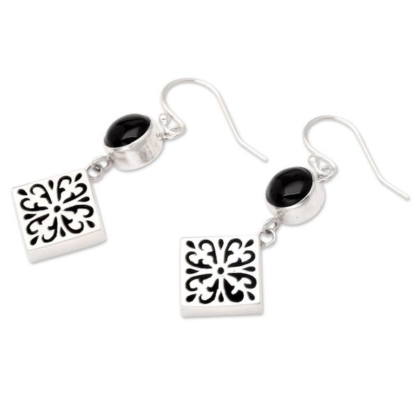 Alternate image for Onyx dangle earrings Ballroom Dance