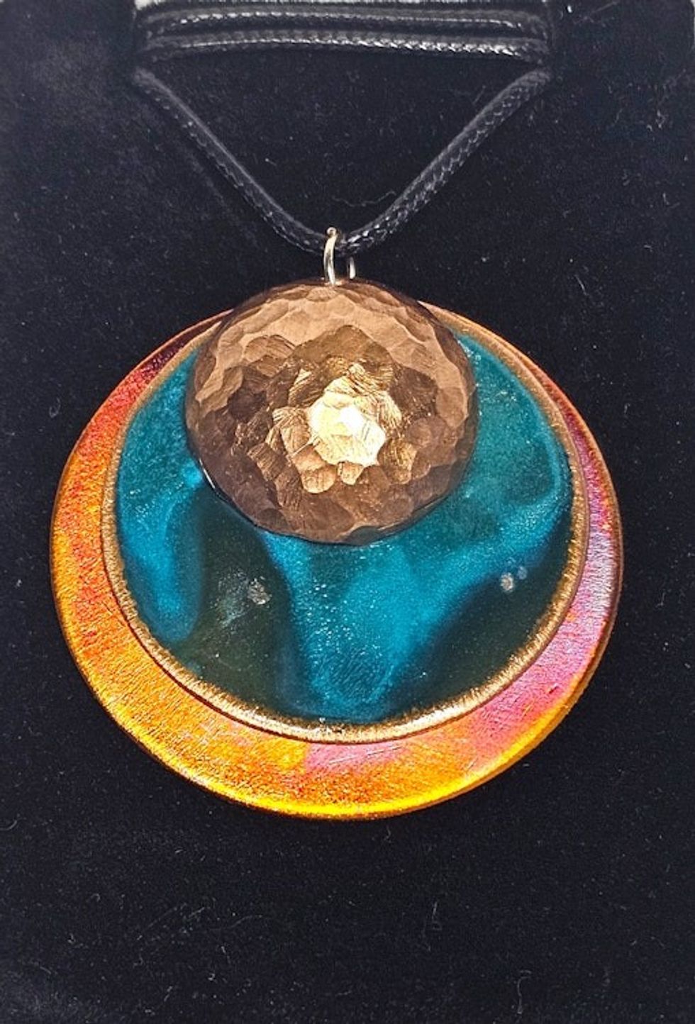 Syzygy Copper Patina Pendant