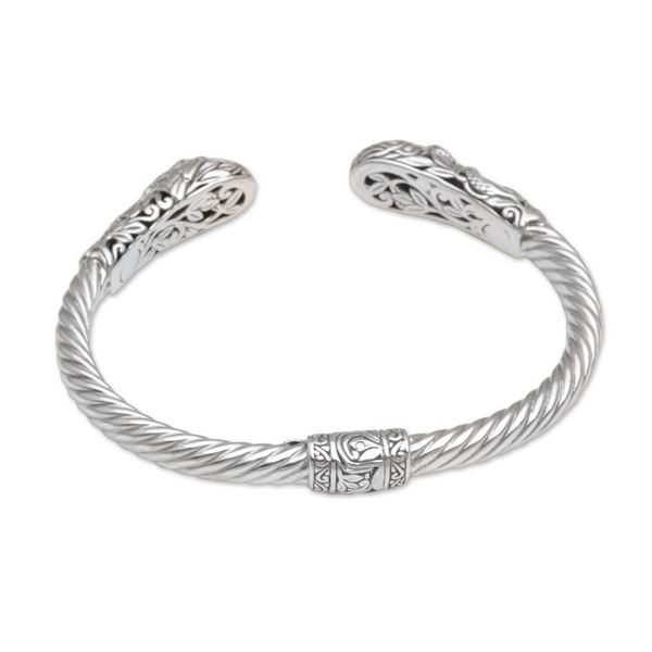 Alternate image for Gold Accent Animal-Themed Cuff Bracelet from Bali Fight for Survival