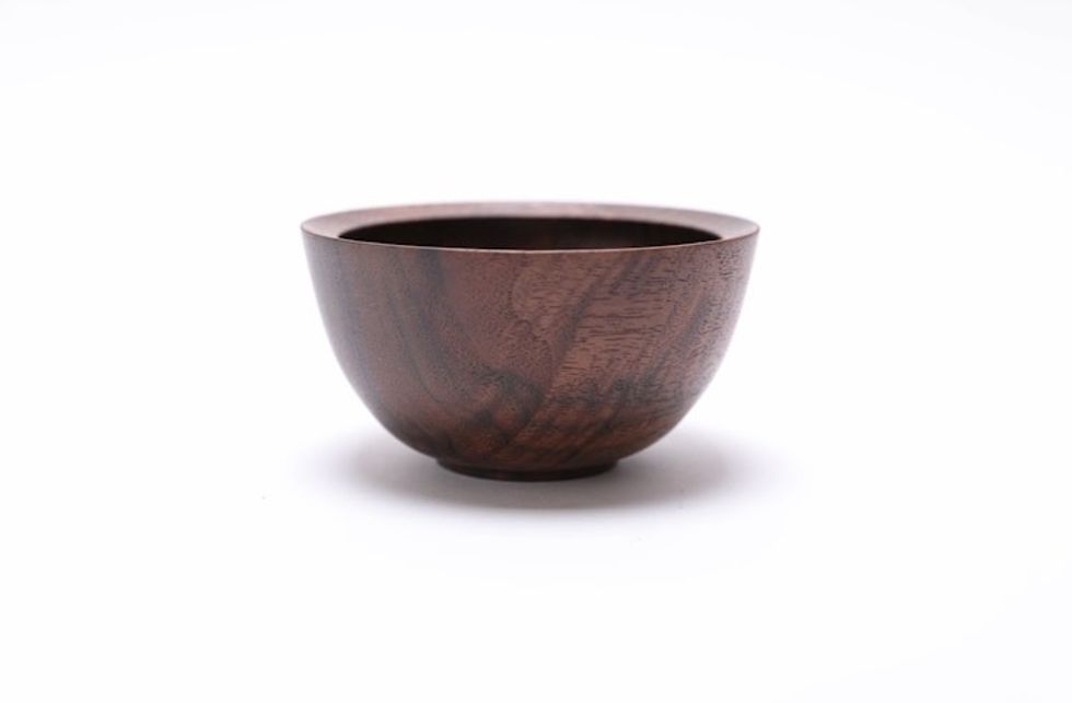 Handcrafted Claro Walnut Wooden Bowl  #2449