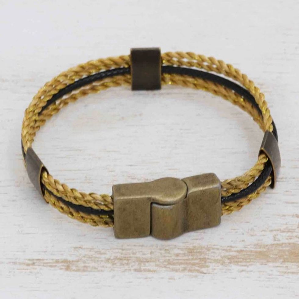 Artisan Crafted Wristband Bracelet from Brazil 'Jalapao Rope'