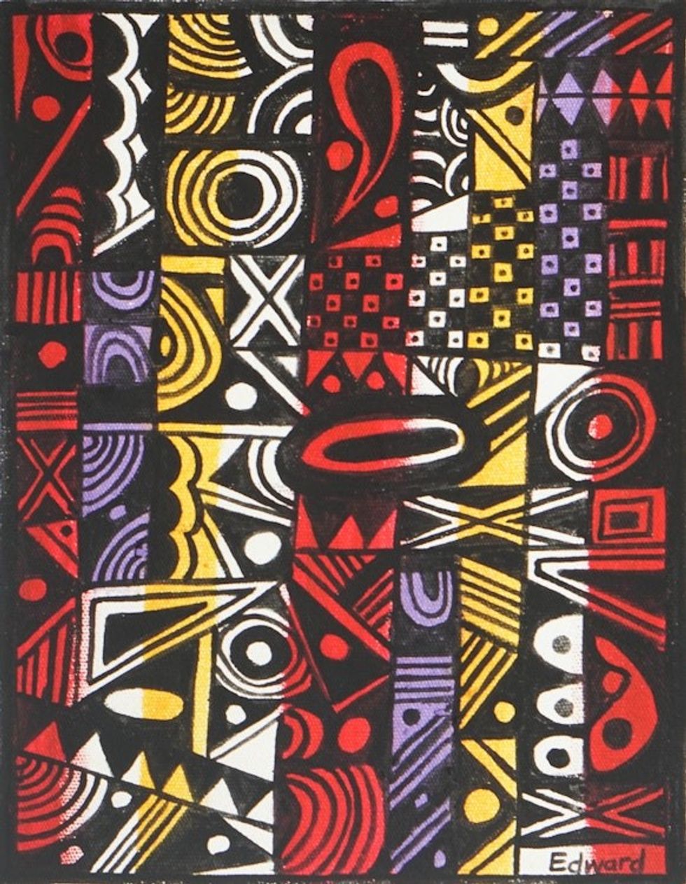 Modern and Abstract Acrylic Painting Made in Ghana 'Infinity'