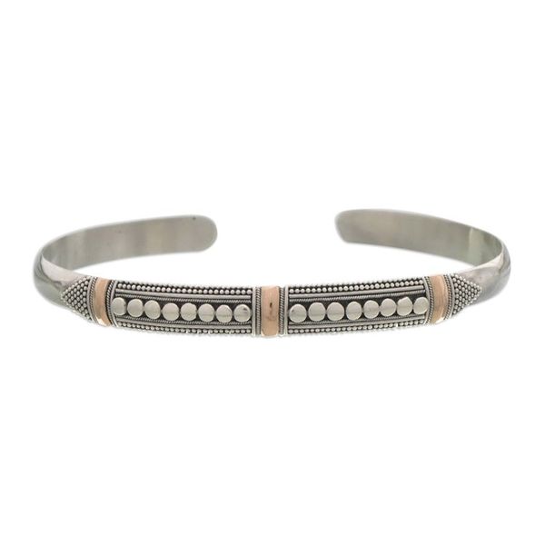 Alternate image for Sterling Silver Gold Accent Cuff Bracelet Fireflies