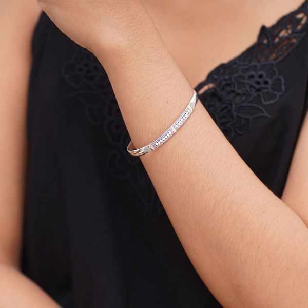 Alternate image for Sterling Silver Gold Accent Cuff Bracelet Fireflies