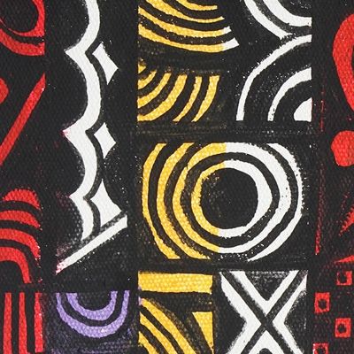 Alternate image for Modern and Abstract Acrylic Painting Made in Ghana Infinity