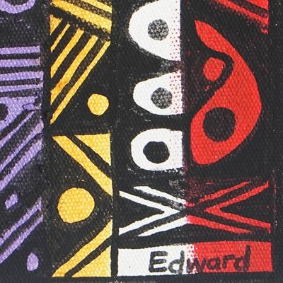 Alternate image for Modern and Abstract Acrylic Painting Made in Ghana Infinity