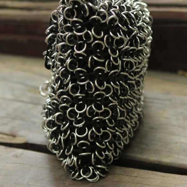Alternate image for Black Crochet Recycled Poptop Shoulder Bag from Brazil  Shimmery Night