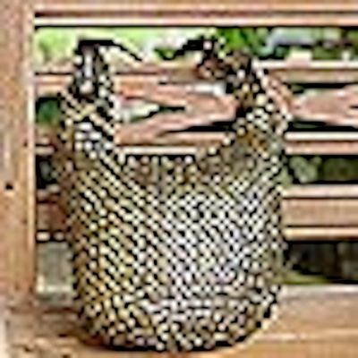 Alternate image for Recycled Golden Pop-Top Hobo Handbag from Brazil Golden Companion