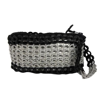 Alternate image for Soda Pop-Top Wristlet in Black and Silver from Brazil Fashionable Two-Tone