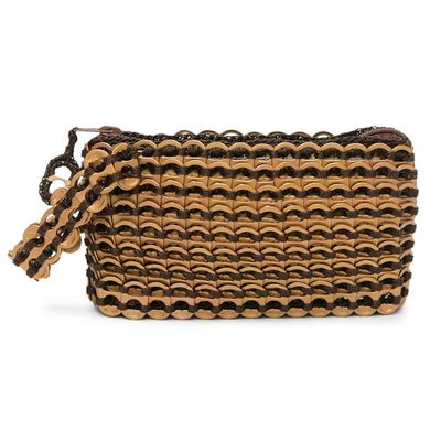 Alternate image for Hand Loomed Aluminum Wristlet from Brazil Bronze Hope and Change