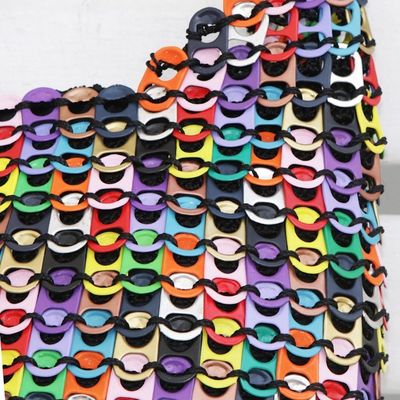 Alternate image for Rainbow-Hued Soda Pop-Top Bucket Bag from Brazil Eco Rainbow