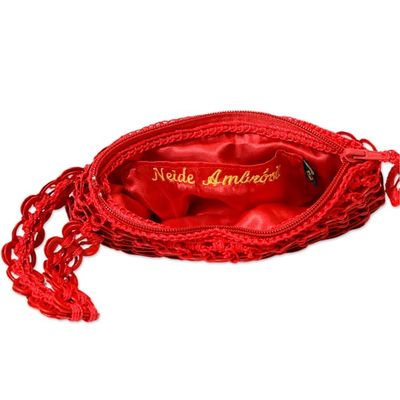 Alternate image for Eco-Friendly Zippered Red Soda Pop-Top Cosmetic Bag Eco-Routine in Red