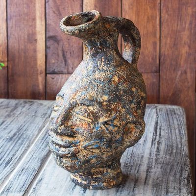 Alternate image for Handmade Decorative Ceramic Sculpture Jug Head IV