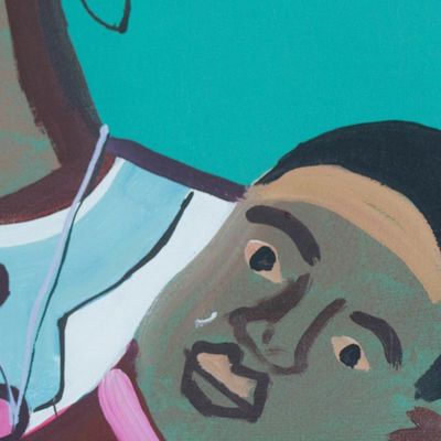 Alternate image for Expressionist Mother and Child Painting from Ghana I Never Thought of It