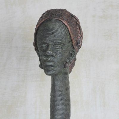 Alternate image for Fiber Glass Sculpture of an African Mother from Ghana Mother Africa III