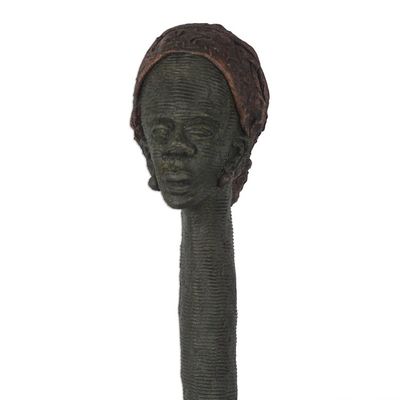 Alternate image for Fiber Glass Sculpture of an African Mother from Ghana Mother Africa III