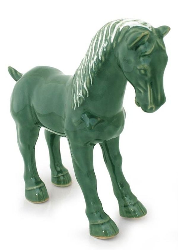Alternate image for Celadon ceramic figurine Chariot Horse