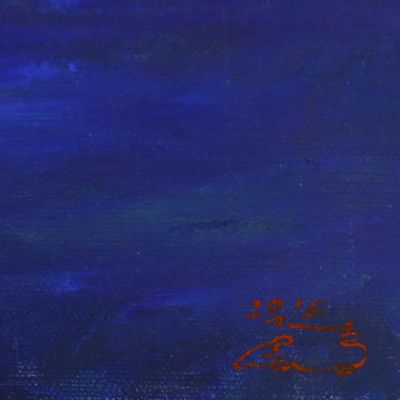 Alternate image for Impressionist Painting of a City Night Scene from Thailand Midnight in Chiang Mai Moat