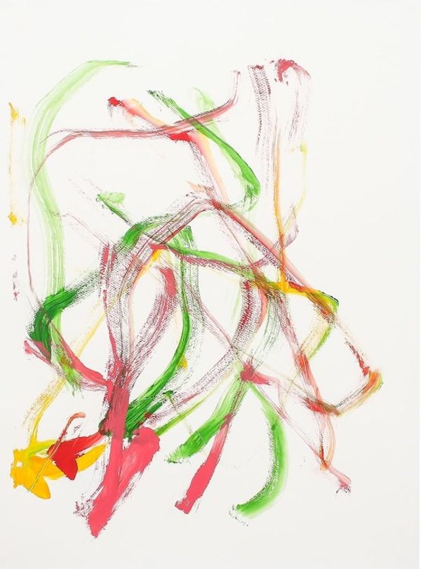 Alternate image for Elephant Art Painting with Colorful Lines from Thailand Fun Run