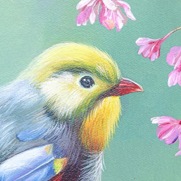 Alternate image for Signed Acrylic Painting on Canvas Meeting