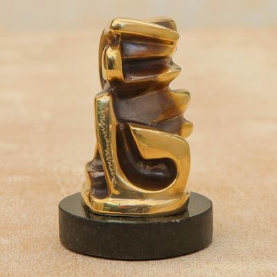 Alternate image for Signed Modern Brazilian Bronze Sculpture Intertwined