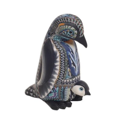 Alternate image for Polymer Clay Mother Penguin Sculpture 4 Inch Penguin Mother