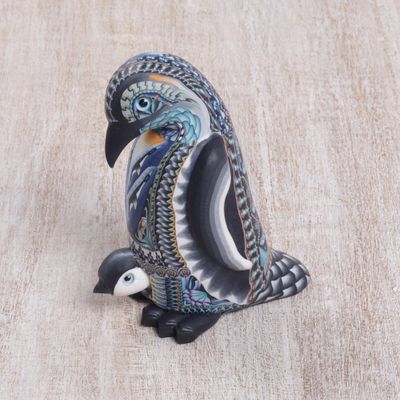 Alternate image for Polymer Clay Mother Penguin Sculpture 4 Inch Penguin Mother