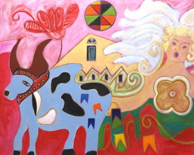 Alternate image for Original Surrealist Painting Things of Brazil