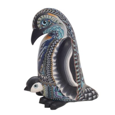 Alternate image for Polymer Clay Mother Penguin Sculpture 4 Inch Penguin Mother