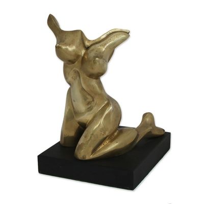 Alternate image for Fine Art Bronze Nude Sculpture of a Womans Body from Brazil Seduction II