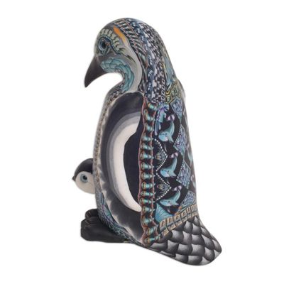 Alternate image for Polymer Clay Mother Penguin Sculpture 4 Inch Penguin Mother