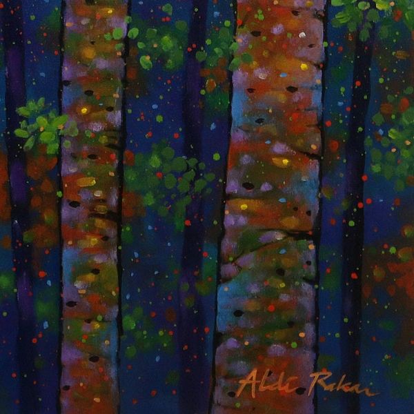 Alternate image for Acrylic Forest Painting from Java Re-Blooming