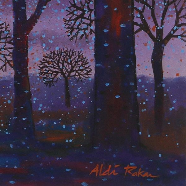 Alternate image for Acrylic Night Scene Painting on Canvas Beautiful Sacrifice