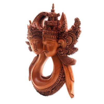 Alternate image for Rama and Sita Harmony Hand Carved Balinese Sculpture Rama and Sita Harmony