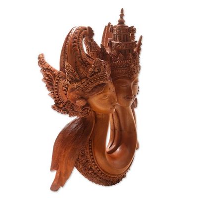 Alternate image for Rama and Sita Harmony Hand Carved Balinese Sculpture Rama and Sita Harmony