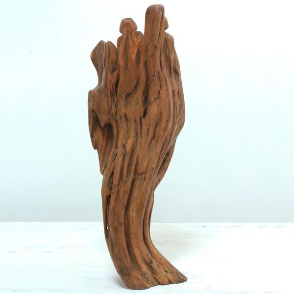 Alternate image for Unique Reclaimed Driftwood Sculpture from India Forever Friends