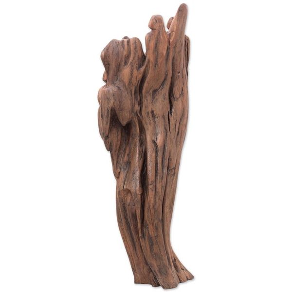Alternate image for Unique Reclaimed Driftwood Sculpture from India Forever Friends