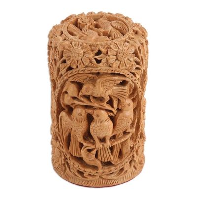 Alternate image for World Peace Project Wood Sculpture Handmade in India Peaceful Paradise