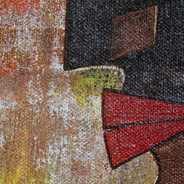 Alternate image for Expressionist Angular Painting of Faces from India Pure Love