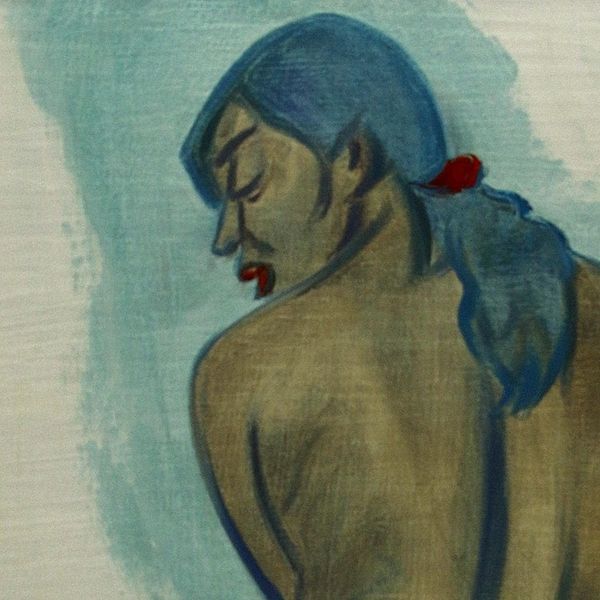 Alternate image for Javanese Oil Painting of Curvaceous Female Nude From Behind