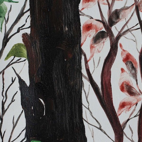 Alternate image for Multicolored Expressionist Painting of Buddha from India Buddha with Nature