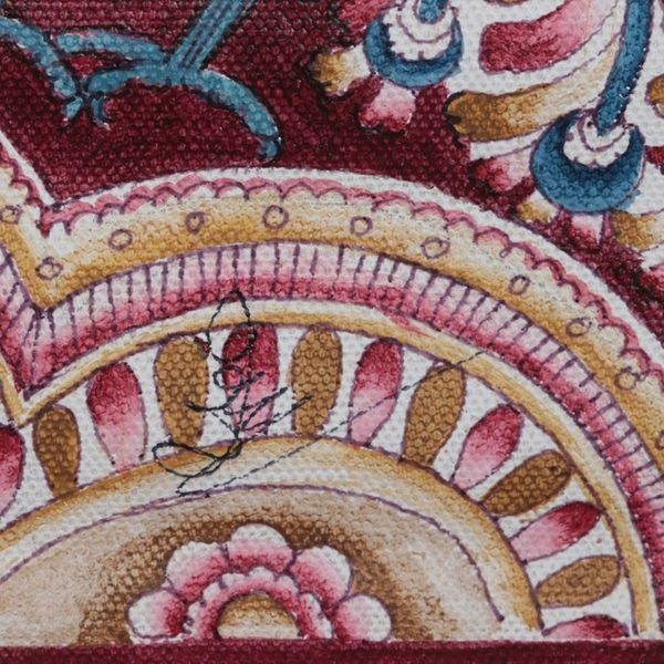 Alternate image for Original Nature-Themed Kalamkari Painting Natures Smile