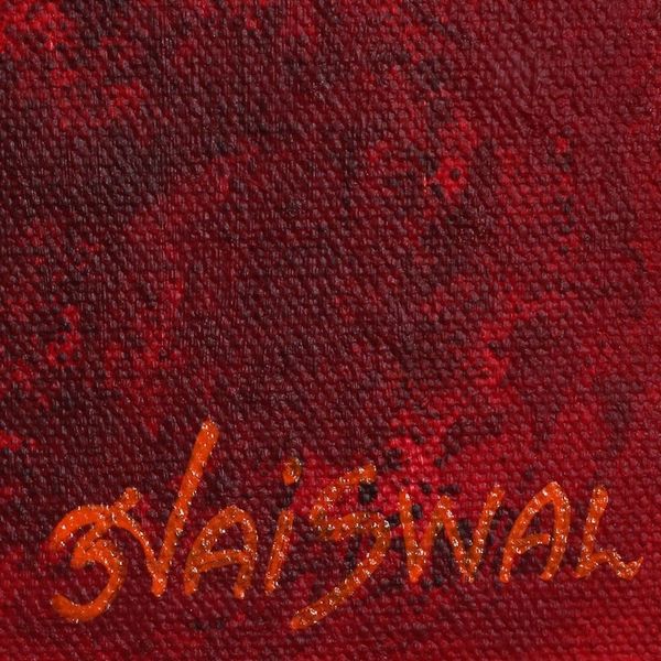 Alternate image for Expressionist Painting of a Face in Orange from India Fragrance