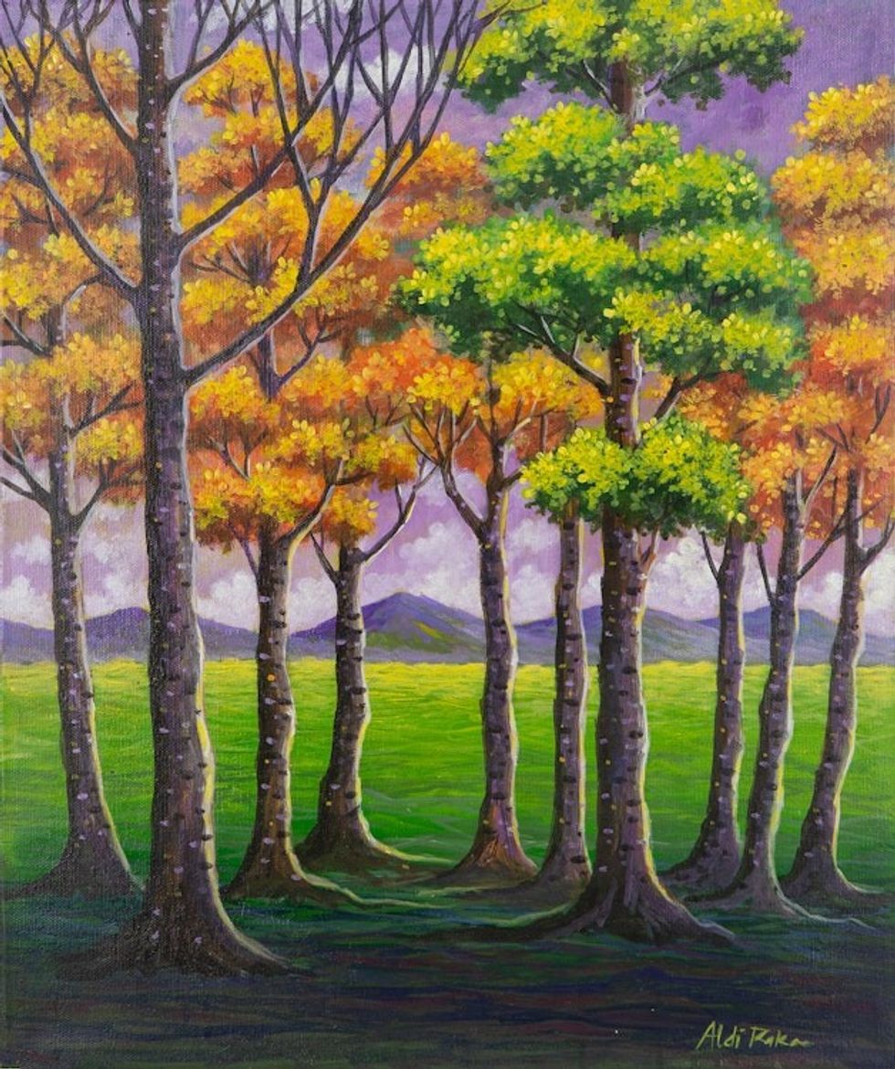 Tree-Themed Original Acrylic Painting 'A Difference'