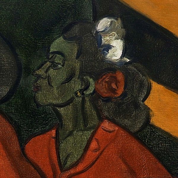 Alternate image for Oil on Canvas Portrait of Javanese Gamelan Drummers Gendang Players