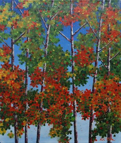 Alternate image for Acrylic Foliage Painting from Java Natural Freshness