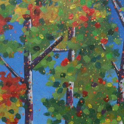 Alternate image for Acrylic Foliage Painting from Java Natural Freshness